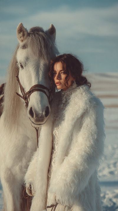 Frost-Kissed Elegance: A Portrait of Serenity