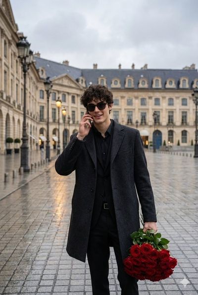 Sophisticated Streets: A Rainy Urban Elegance