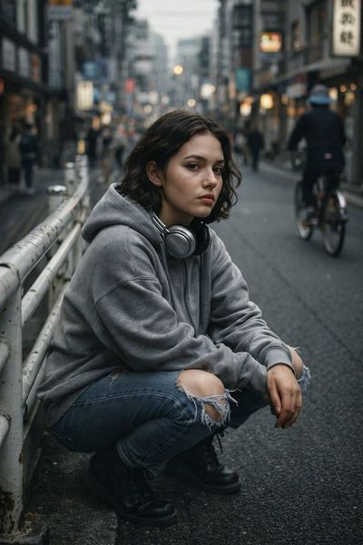 Urban Serenity: A Moment in the City