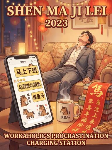 「审马积累」火遍全网!马年打工人的摸鱼式情绪充电站