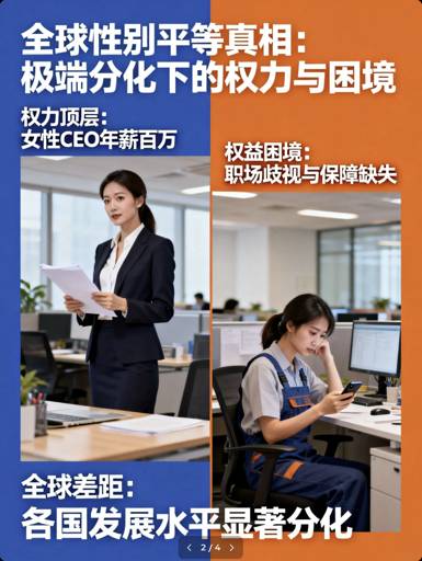 全球性别平等真相：有人当CEO拿百万年薪，有人产检假都不敢提？