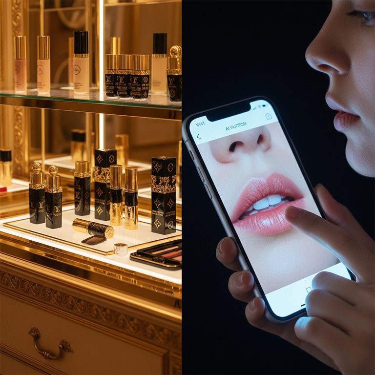 LV彩妆居然能用AI免费试？无滤镜还原比专柜还准！