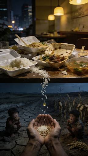 你倒掉的外卖剩菜，正对应全球粮食危机的真相！