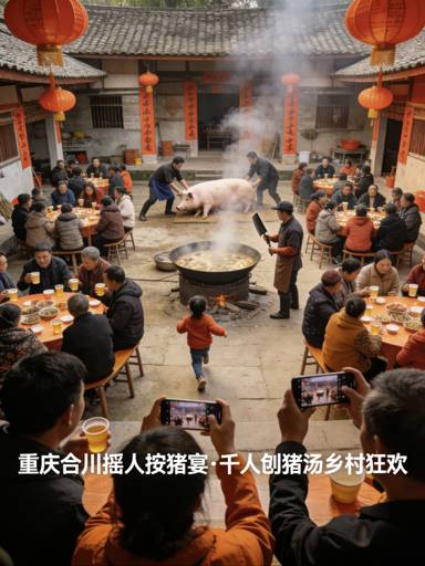 合川女孩摇人办刨猪汤!千人赴约的乡村烟火,才是互联网该有的温度