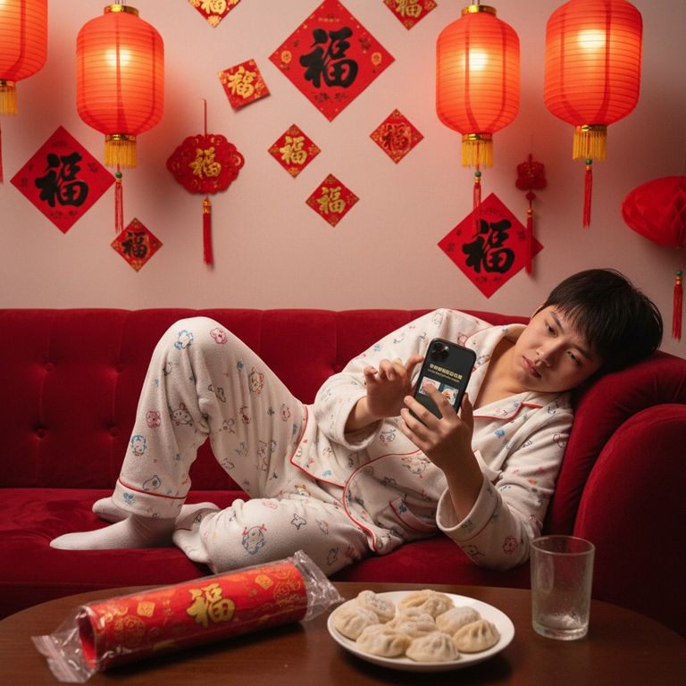 「预制过年朋友圈」火上热搜！当代年轻人的新年社交KPI，靠模板搞定？