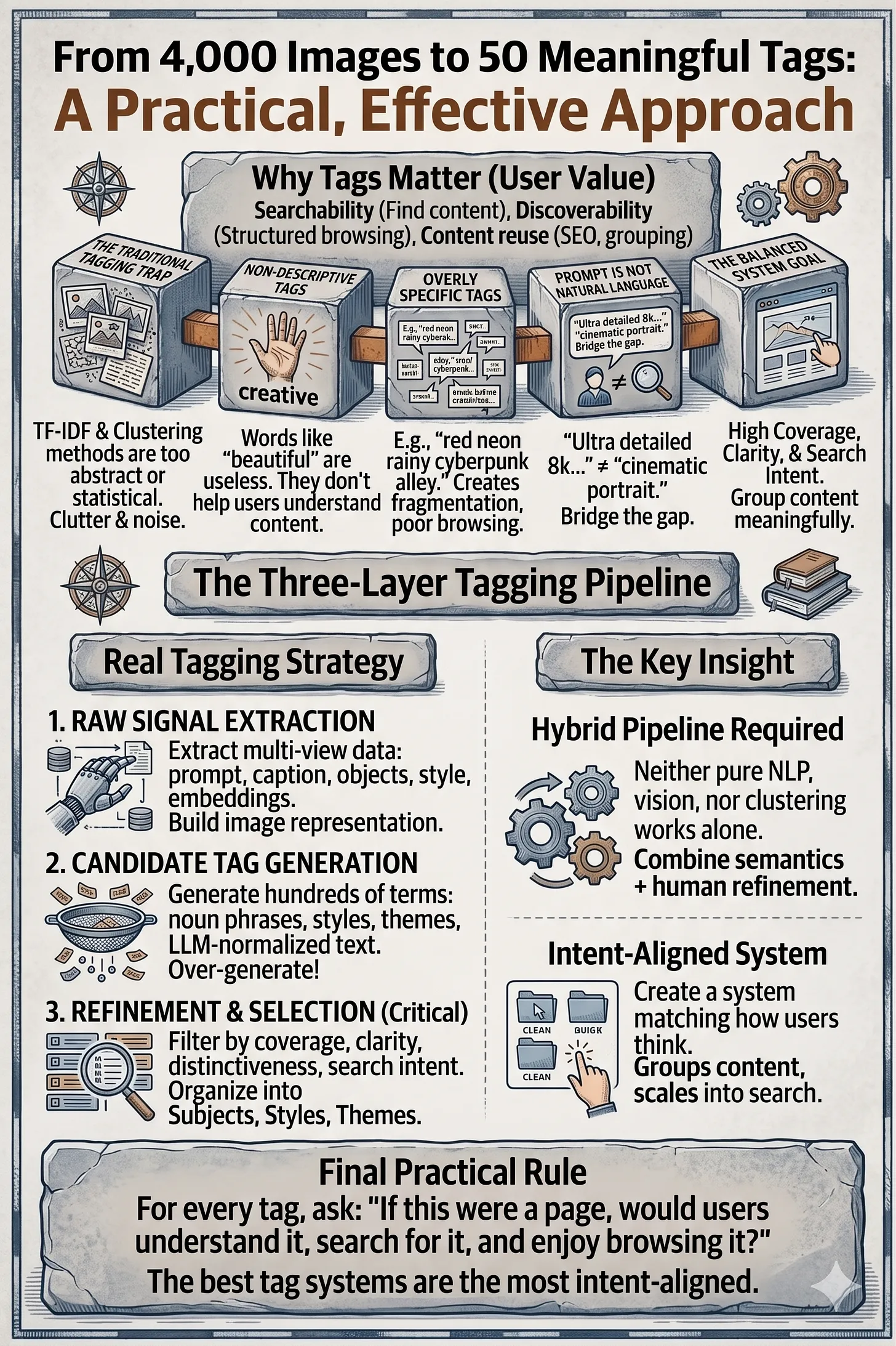From 4000 Images to 50 Meaningful Tags: Building Pinterest-Style Content Discovery