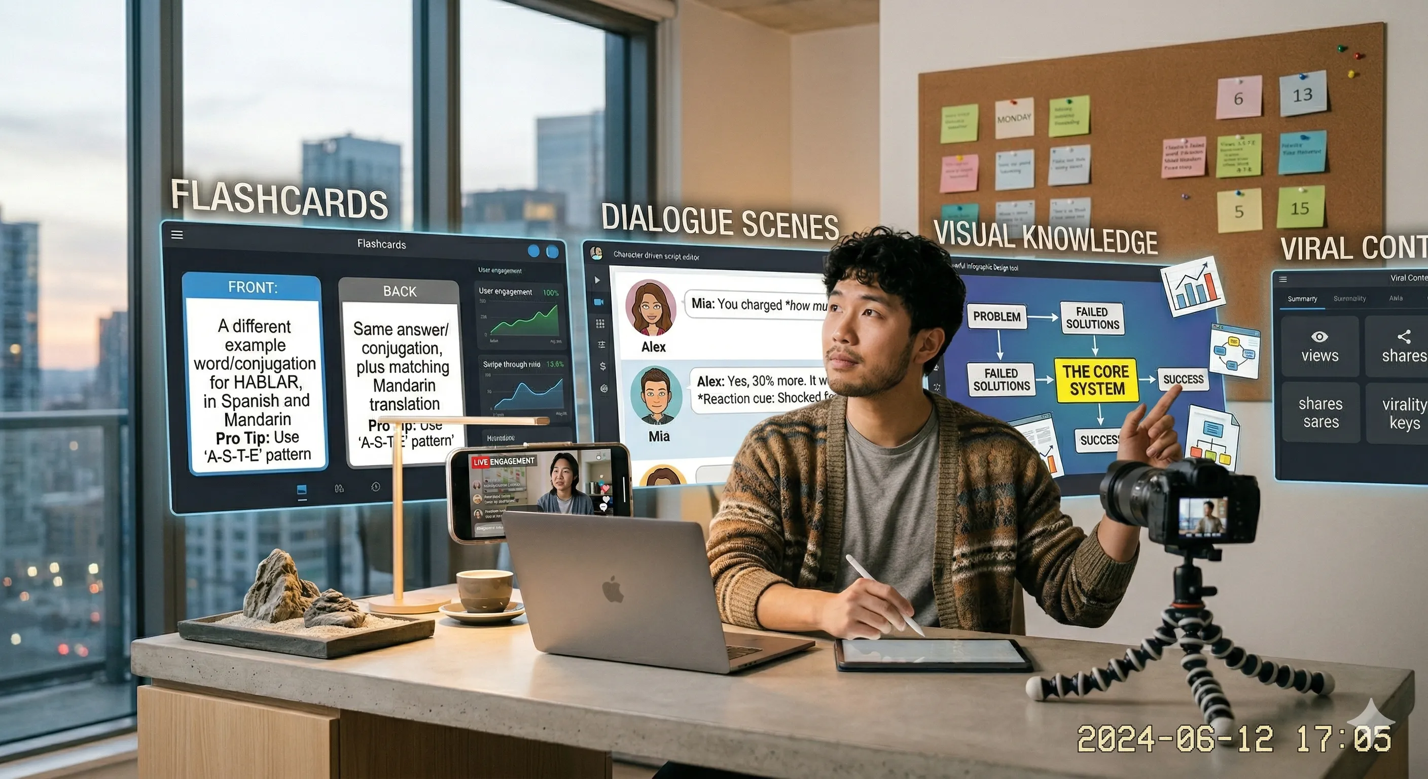 How to Create Viral Learning Content (Flashcards, Dialogue Scenes, Visual Knowledge)