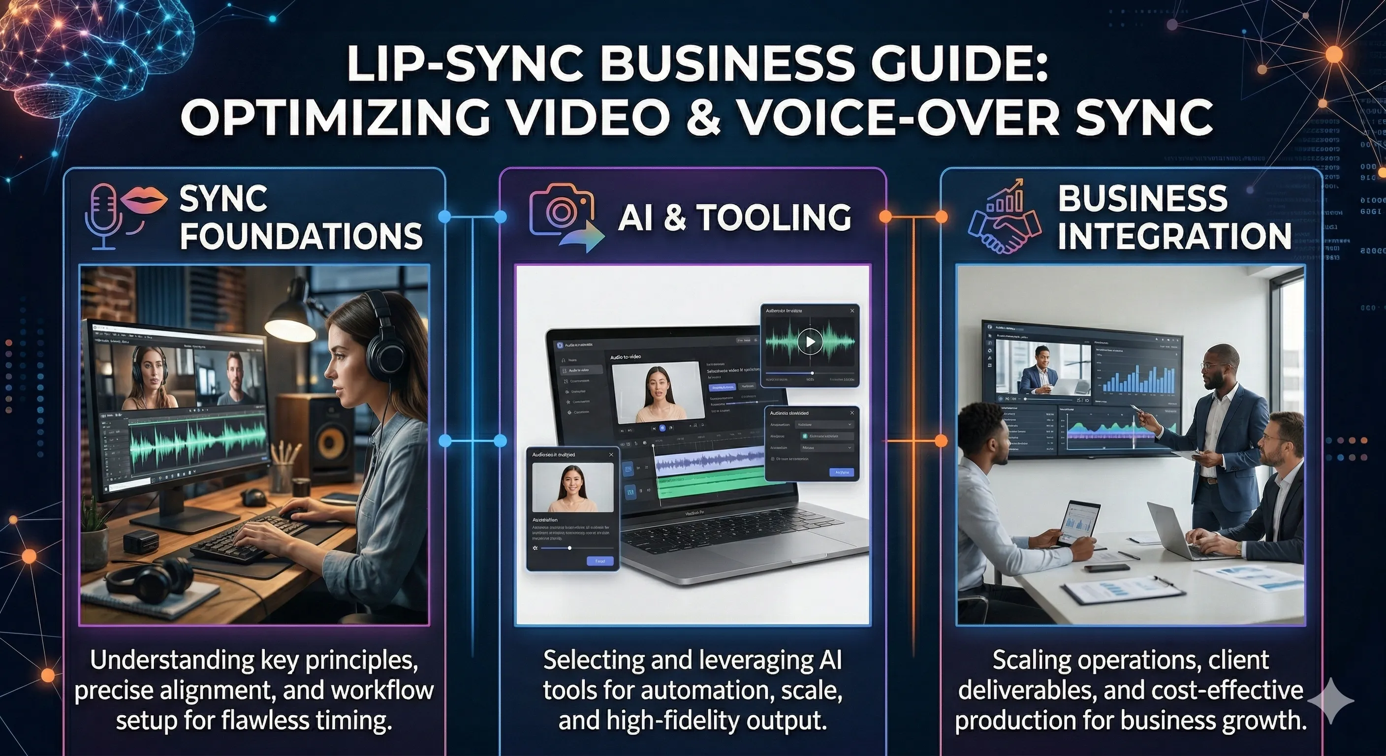 AI 唇语同步与配音指南：商业应用与工具
