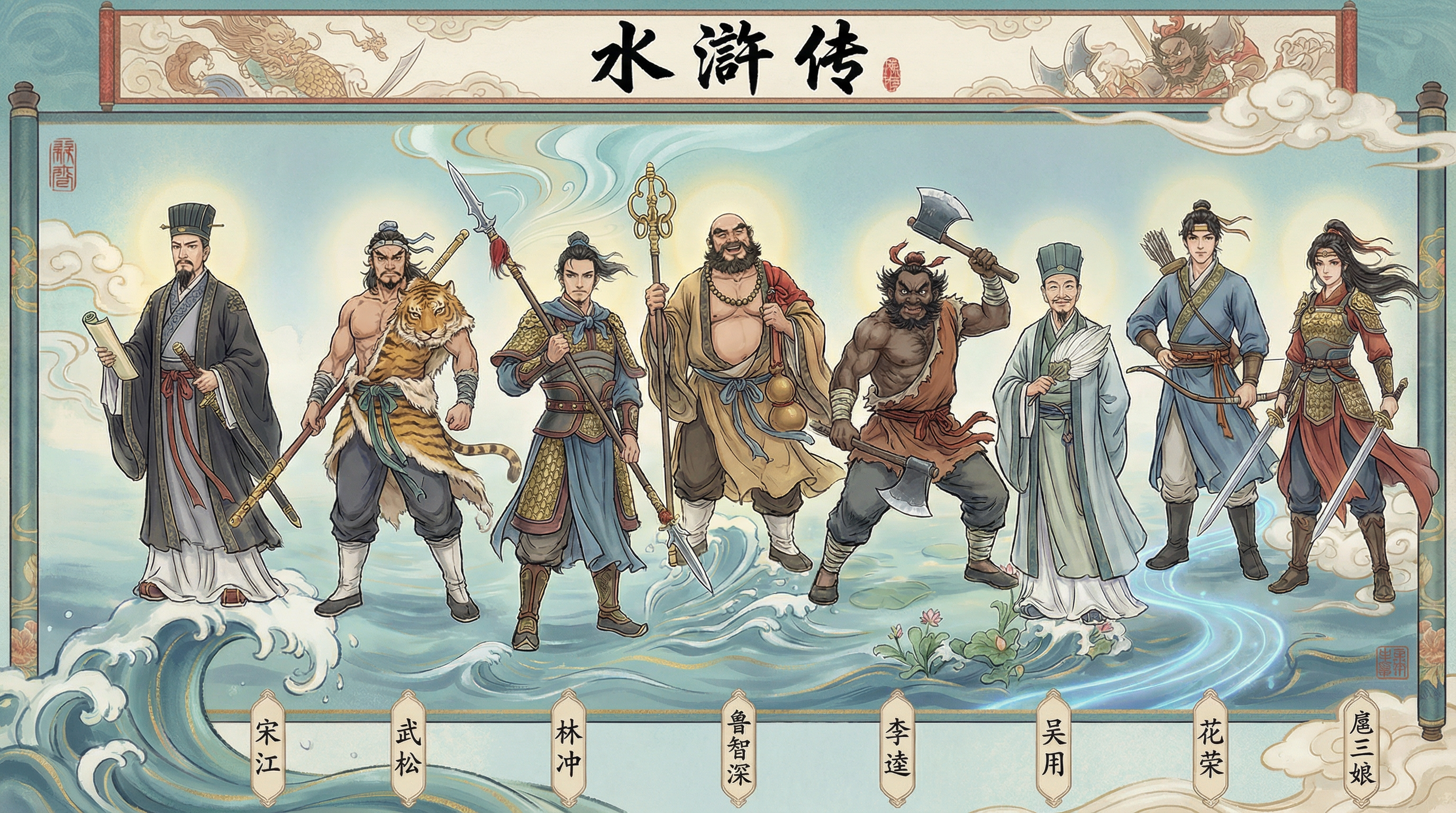 chinese figure water margin