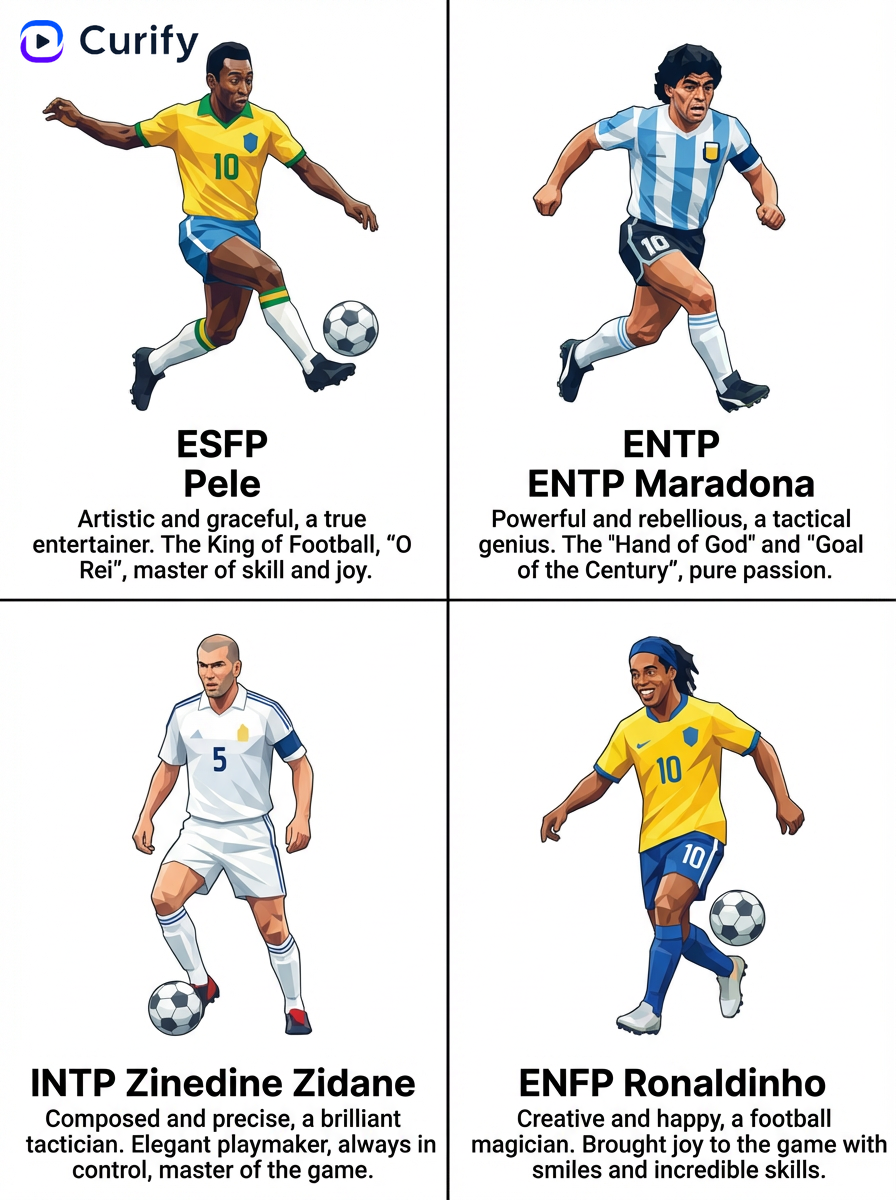 Football en Pele Maradona Zinedine Zidane Ronaldinho