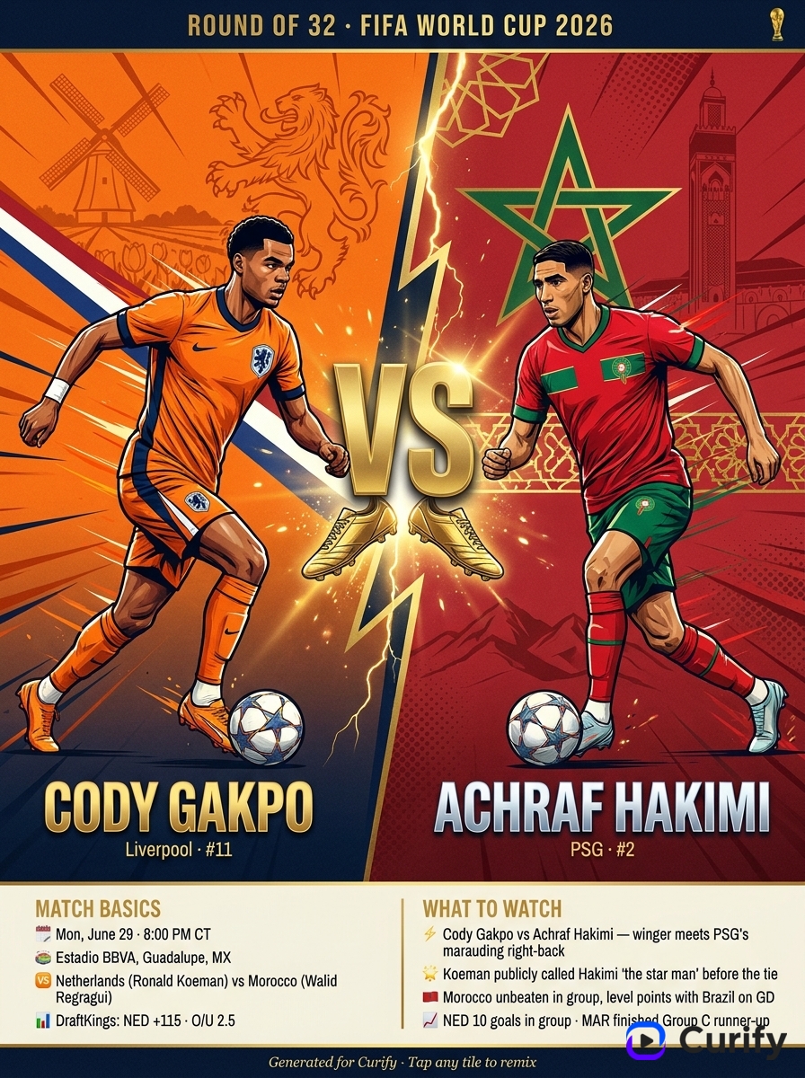 Nano Banana Prompt: World Cup Knockout Matchup Poster Generator | Curify AI
