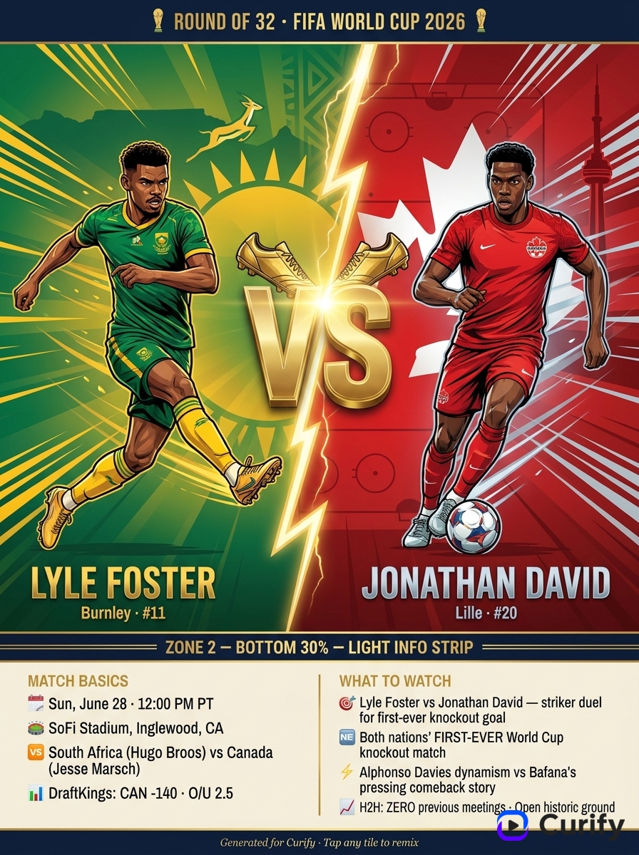 World Cup Knockout Matchup Poster