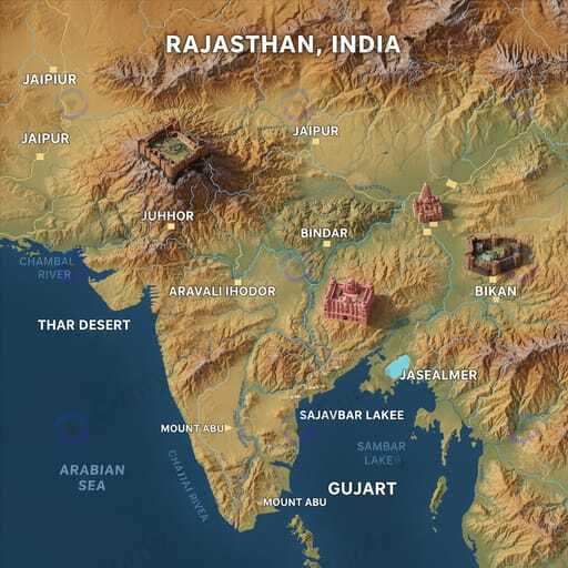 3D Region Landmark Map Generator | Nano Banana