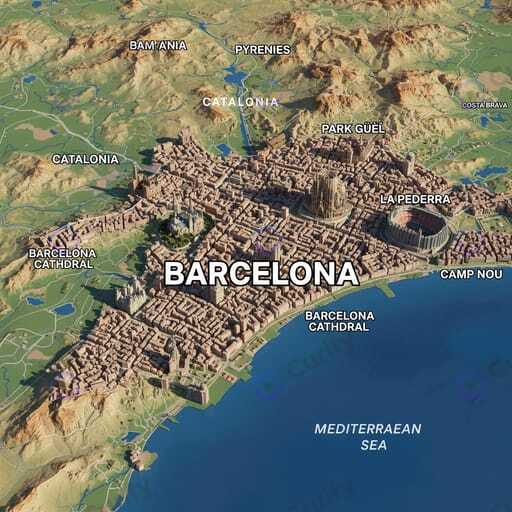 3D Region Landmark Map Generator | Nano Banana