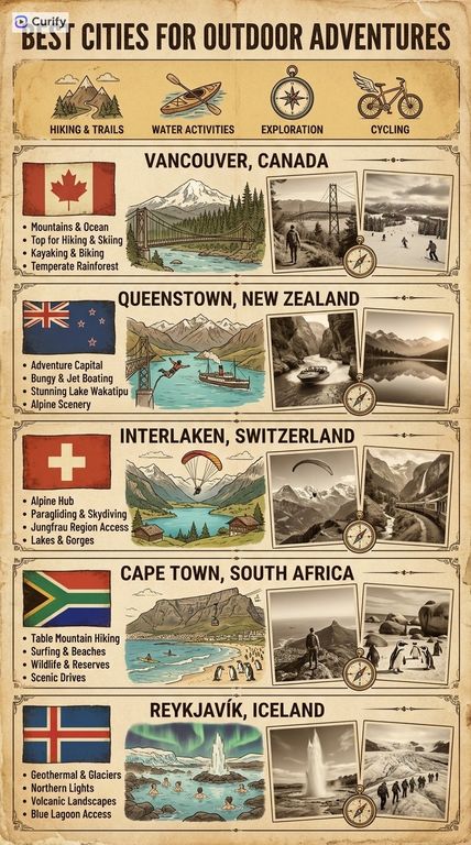 Best Cities Travel Educational Infographic