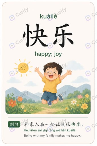 Nano Banana Prompt: Bilingual Chinese Vocabulary Word Card Poster | Curify AI