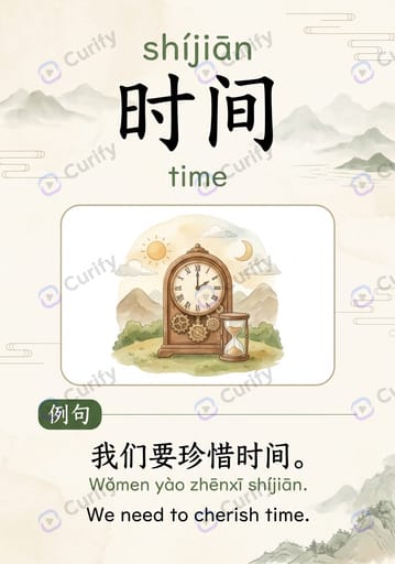 Bilingual Chinese Vocabulary Word Card