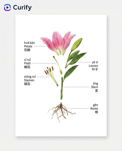 Nano Banana Prompt: Bilingual Object Structure Labeling Poster Generator | Curify AI