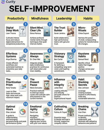 Prompt Nano Banana : Générateur d'Affiches de Recommandations de Livres | Curify AI