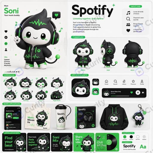 Nano Banana Prompt: Brand IP Mascot Design Board Generator | Curify AI