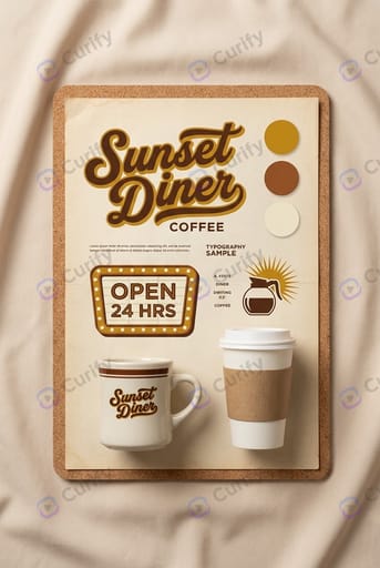 Coffee Shop Branding — Retro Diner