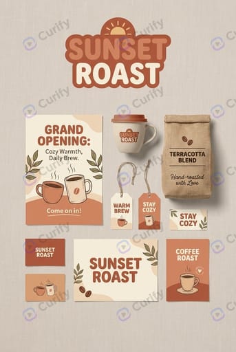 Coffee Shop Branding — Warm Invitation