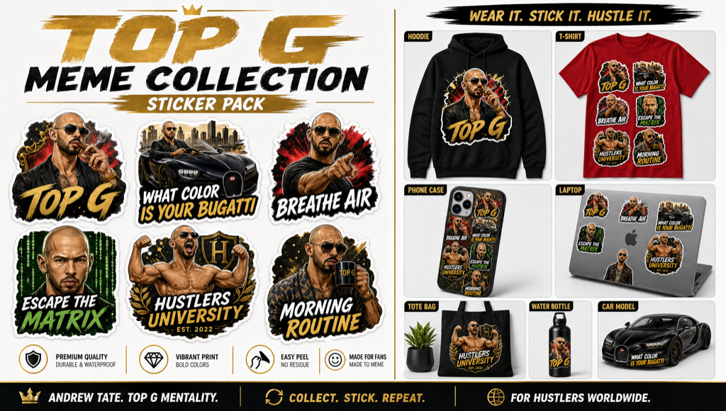 celebrity meme sticker merchandise collection poster