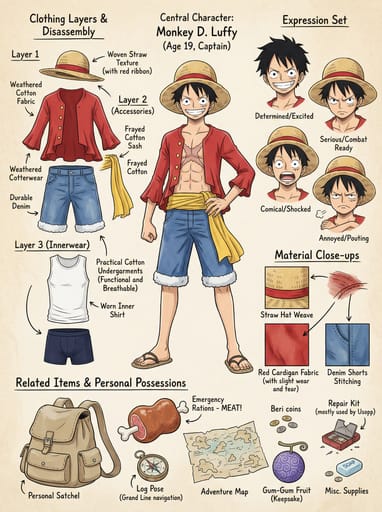 Nano Banana 提示词：人物像素级拆解设定图生成器｜Curify AI