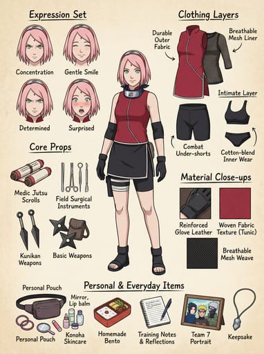 Nano Banana 提示词：人物像素级拆解设定图生成器｜Curify AI