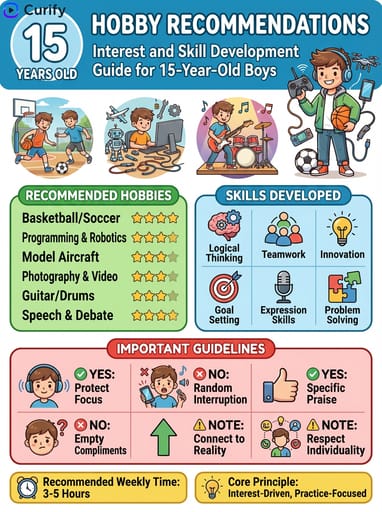 Meilleurs Loisirs & Compétences pour Enfants par Âge (Planificateur d'Apprentissage IA) | Curify AI