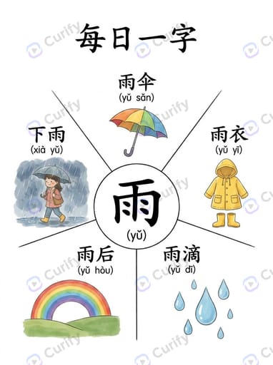Daily Chinese Character Visual Guide: Learn Characters with Pinyin