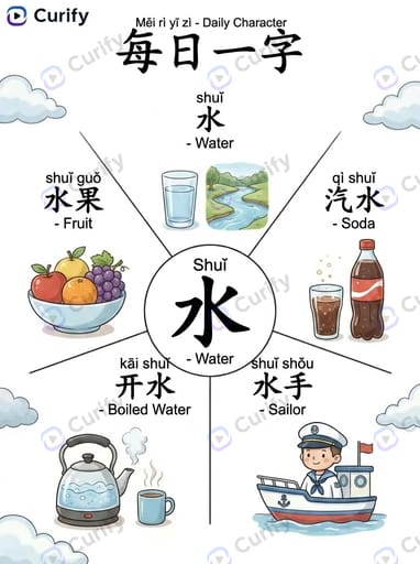 Daily Chinese Character Visual Guide: Learn Characters with Pinyin