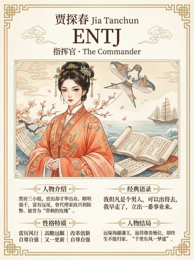 Chinese Classic Character MBTI Poster | Curify AI