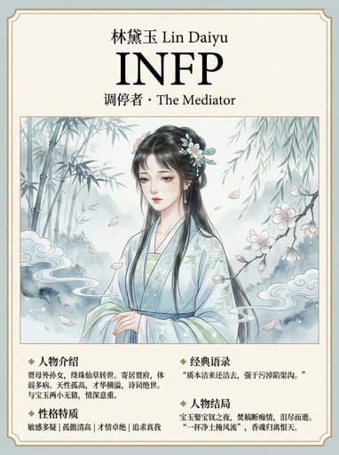 Chinese Classic Character MBTI Poster | Curify AI