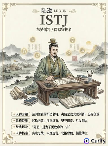 Chinese Classic Character MBTI Poster | Curify AI