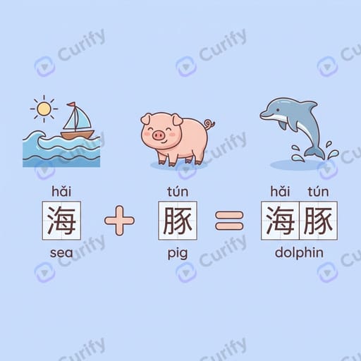 Chinese Compound Word Literacy Cartoon