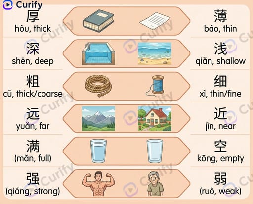 Chinese Verb Opposites Visual Guide: Learn Antonym Pairs