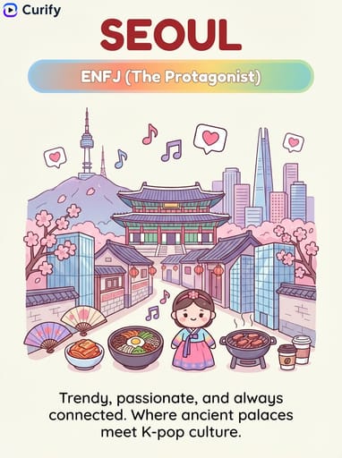 City MBTI Personality Posters preview 1