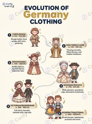 Clothing Evolution History Poster | Curify AI