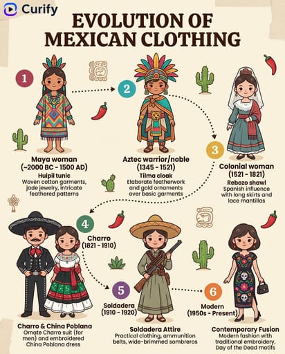 Clothing Evolution History Poster | Curify AI