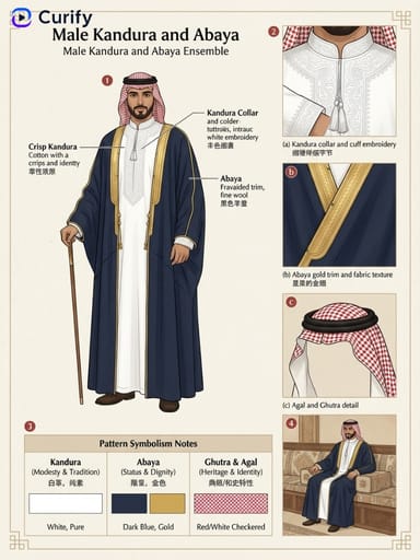 Nano Banana 提示词：国风服饰科普插画生成器｜Curify AI