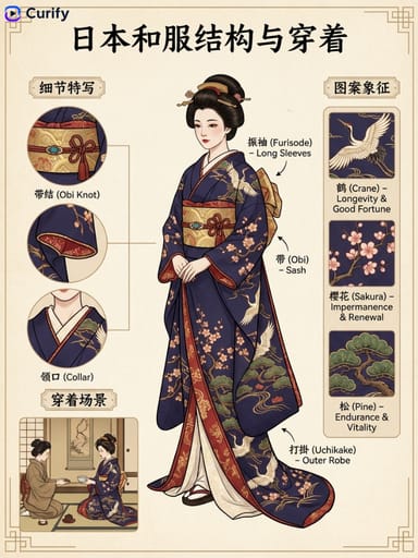 Nano Banana 提示词：国风服饰科普插画生成器｜Curify AI