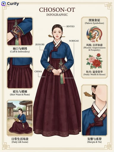 Nano Banana 提示词：国风服饰科普插画生成器｜Curify AI