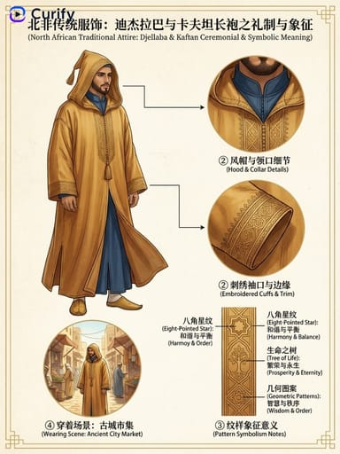 Nano Banana Prompts: Generador de ilustraciones de divulgación de vestimenta tradicional｜Curify AI