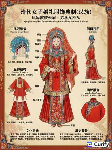 Nano Banana 提示词：国风服饰科普插画生成器｜Curify AI