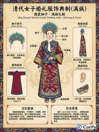 Nano Banana 提示词：国风服饰科普插画生成器｜Curify AI