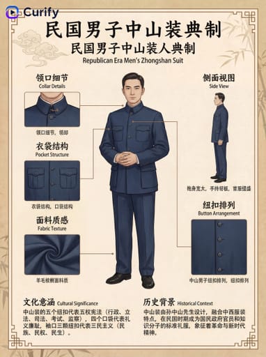 Nano Banana 提示词：国风服饰科普插画生成器｜Curify AI