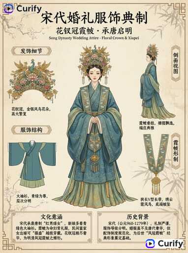 Nano Banana 提示词：国风服饰科普插画生成器｜Curify AI