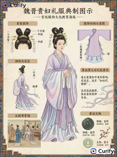 Nano Banana 提示词：国风服饰科普插画生成器｜Curify AI