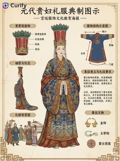 Nano Banana 提示词：国风服饰科普插画生成器｜Curify AI